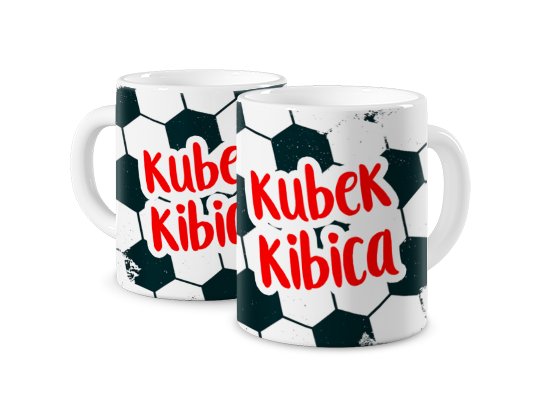 Kubek ceramiczny z grafiką Kubek ceramiczny kibica 330 ml na prezent Uwolnij Kolory