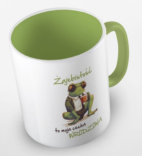 Kubek ceramiczny z grafiką żajebistość to moja cecha wrodzona - on, różne kolory, 330 ml, Fotobloki&Decor Inna marka