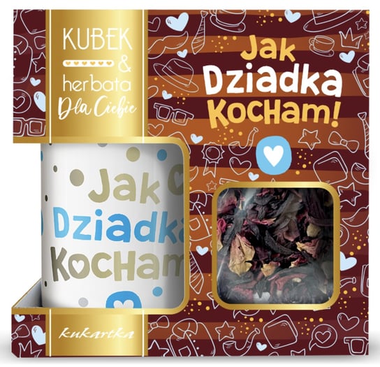 Kubek ceramiczny z herbatą KIH-006 DBD , 320 ml, Kukartka Kukartka