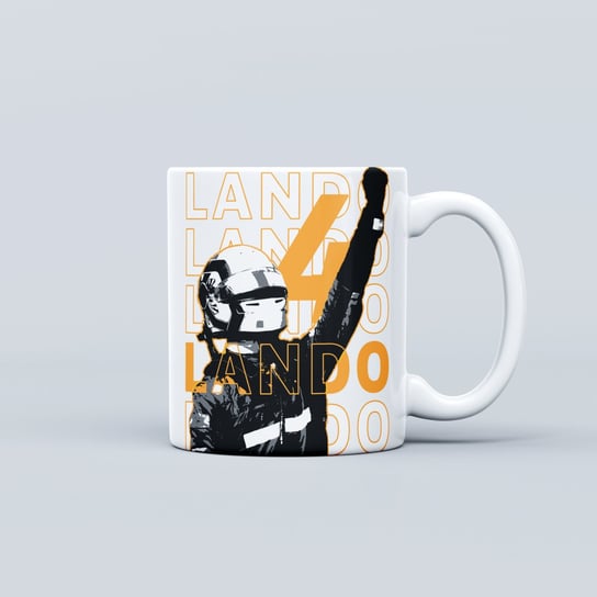 Kubek ceramiczny z motywem F1 Formuła 1 Lando Norris 4, 330ml Inna marka
