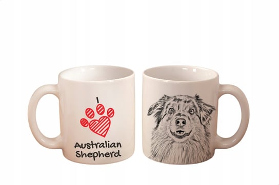 Kubek ceramiczny z nadrukiem owczarek australijski Art-Dog Art-Dog