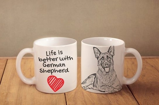 Kubek ceramiczny z nadrukiem owczarek niemiecki Art-Dog