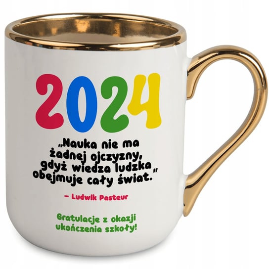 Kubek ceramiczny, z okazji ukończenia szkoły, 330 ml, biały Inna marka