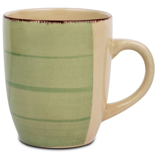 Kubek ceramiczny z uchem do picia kawy herbaty OIL GREEN 355 ml Inna marka