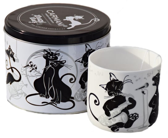 Kubek ceramiczny, zwierzęta, Koty, 500 ml, Carmani Carmani