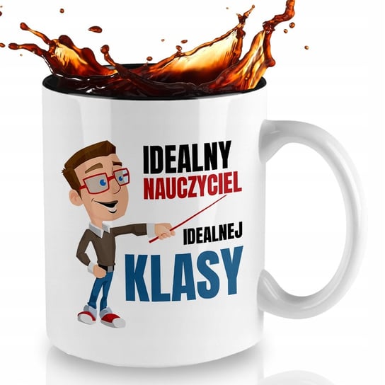 Kubek Czarny Prezent Dla IDEALNEGO NAUCZYCIELA Wz Inna marka