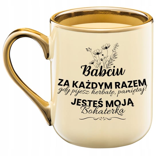 KUBEK DLA BABCI IDEALNY PREZENT NA DZIEŃ BABCI PERSONALIZOWANY ELEGANCKI Inna marka