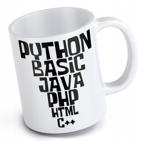 Kubek dla informatyka języki programowania programista python java c++ php Kubkotwórnia