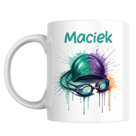 Kubek dla pływaka basen pływalnia z imieniem Zajekubki