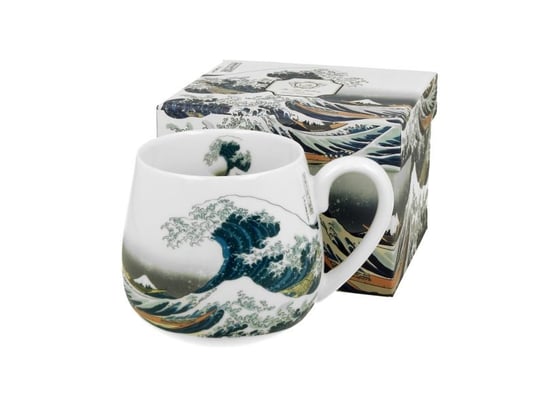 Kubek do kawy i herbaty porcelanowy, baryłka DUO The Great Wave K. Hokusai 430 ml DUO Gift