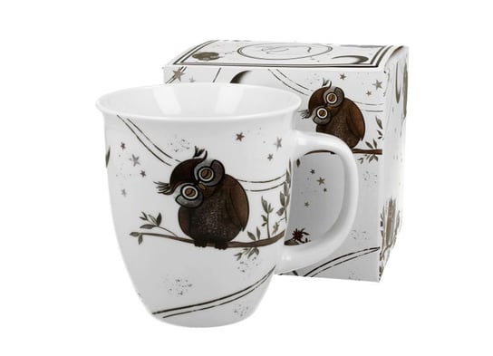 Kubek do kawy i herbaty porcelanowy DUO CHARMING OWLS 650 ml DUO Gift