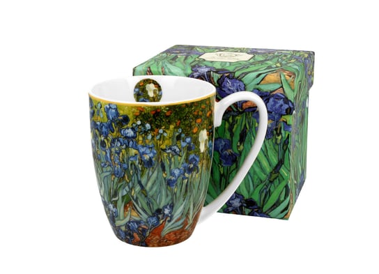 Kubek do kawy i herbaty porcelanowy DUO Irises Vincent Van Gogh 350 ml DUO Gift