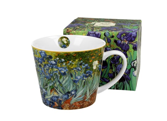 Kubek do kawy i herbaty porcelanowy DUO Irises Vincent Van Gogh 600 ml DUO Gift