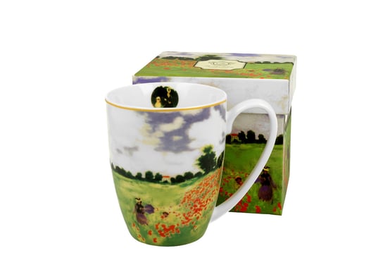 Kubek do kawy i herbaty porcelanowy DUO Poppy Field Claude Monet 350 ml DUO Gift