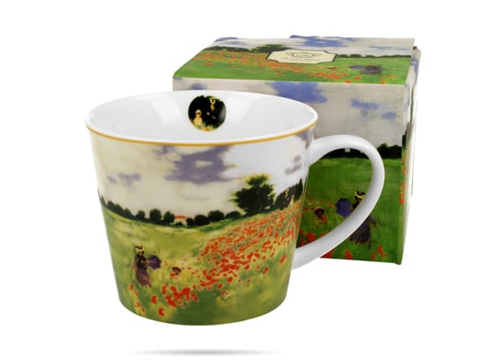 Kubek do kawy i herbaty porcelanowy DUO Poppy Field Claude Monet 600 ml DUO Gift