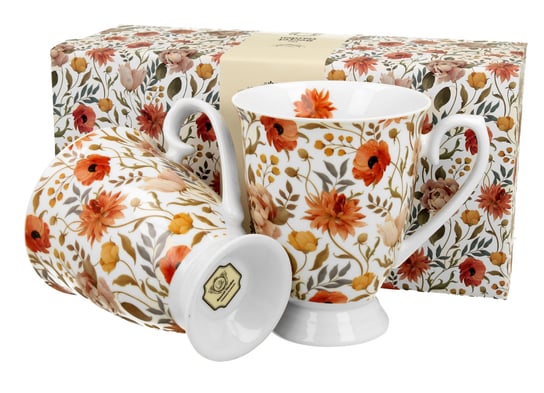 Kubek do kawy i herbaty porcelanowy DUO royal SUMMER FLOWERS 300 ml 2 szt DUO Gift