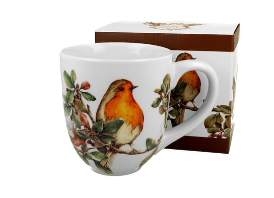 Kubek do kawy i herbaty porcelanowy DUO RUDZIKI 1000 ml Duo