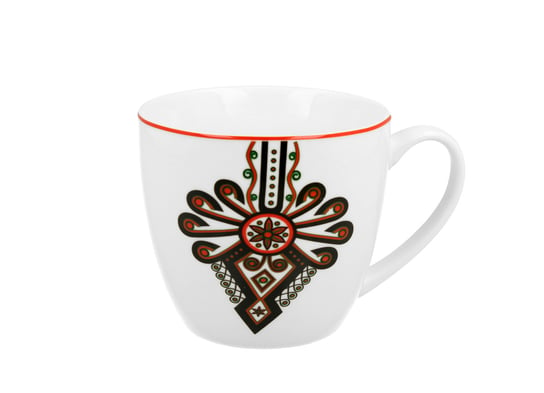 Kubek do kawy i herbaty porcelanowy DUO WZÓR PARZENICA 460 ml DUO Gift