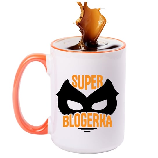 Kubek duży (440 ml) prezent dla blogerki, super blogerka + imię, 3 supergifty.pl