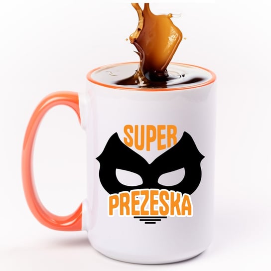 Kubek duży (440 ml) prezent dla prezeski, prezeska + imię, 3 supergifty.pl