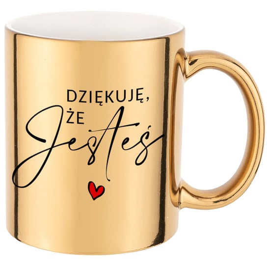 Kubek - Dziękuję, Że Jesteś złoty CupCup.pl