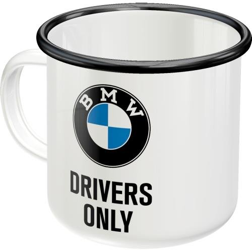 Kubek emaliowany BMW Drivers, 360 ml Nostalgic-Art Merchandising