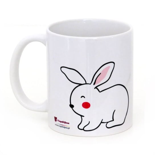 Kubek Funny Bunny prezent upominek z nadrukiem na Wielkanoc Zajączka 300ml Cup&You