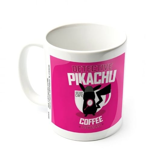 Kubek GBEYE, Detective Pikachu (Coffee Powered), różowy, 300 ml Pokemon
