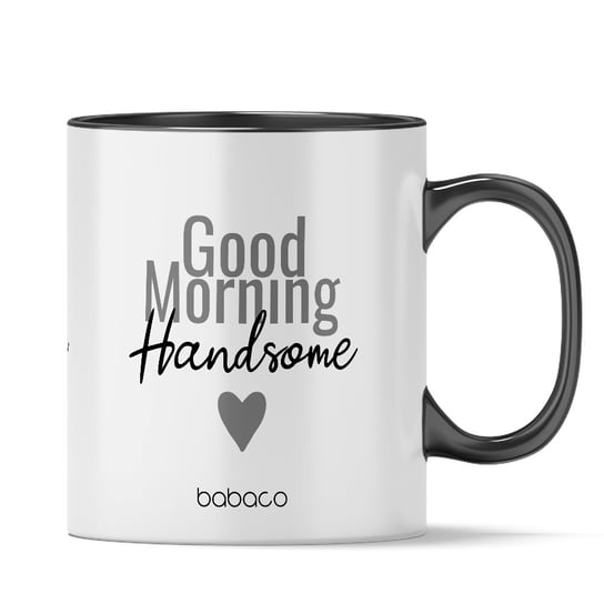 Kubek Good Morning Handsome 001 Babaco Czarny / Babaco ERT
