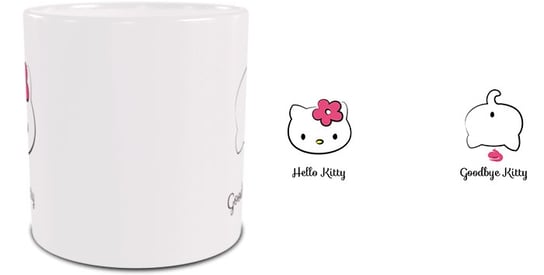 Kubek Hello Kitty & Goodbye Kitty Inna marka