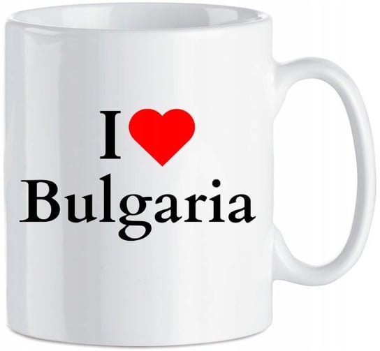 Kubek I Love Bulgaria Europa Upominek 330 ml Inna marka