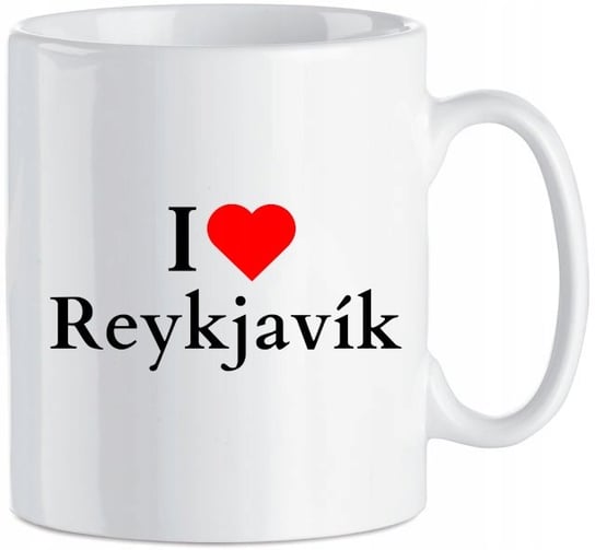 Kubek I Love Reykjavík Islandia Stolica Upominek 330 ml Inna marka