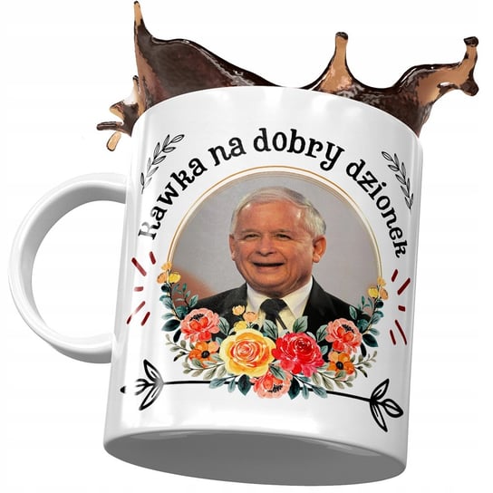 Kubek Jarosław Kaczyński PIS Politycy na Prezent z Nadrukiem ze Zdjęciem PoliDraw