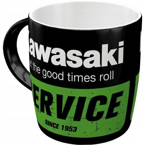 Kubek KAWASAKI SERVICE ceramiczny do kawy herbaty Nostalgic-Art.