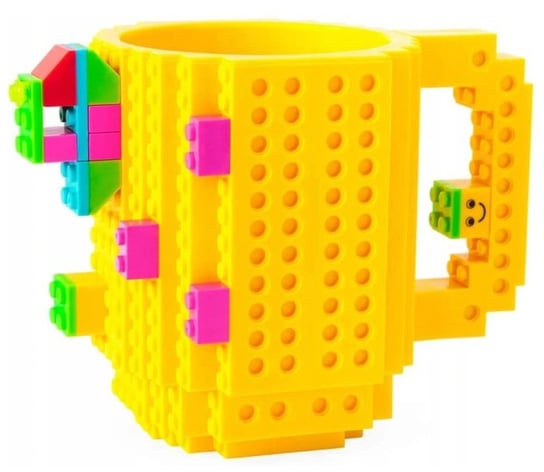 Kubek + klocki Lego FRAHS, żółty 350 ml Frahs