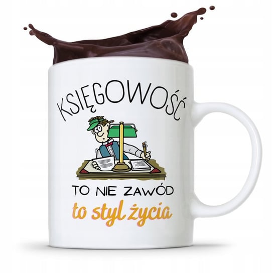 KUBEK KSIĘGOWEJ KSIĘGOWEGO TO STYL ŻYCIA z Nadrukiem ze Zdjęciem PoliDraw