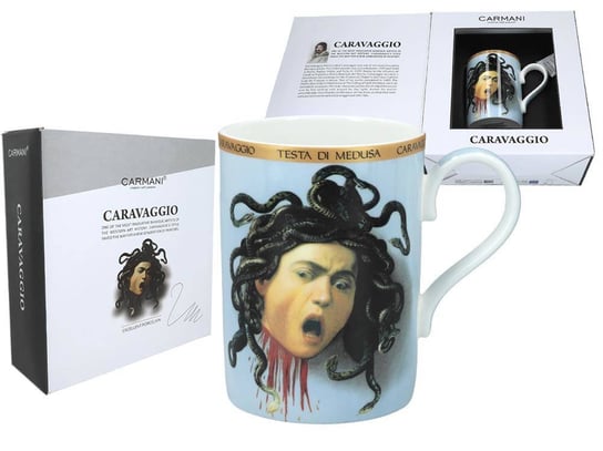 Kubek, M. M de Caravaggio, Głowa Meduzy, Carmani Carmani