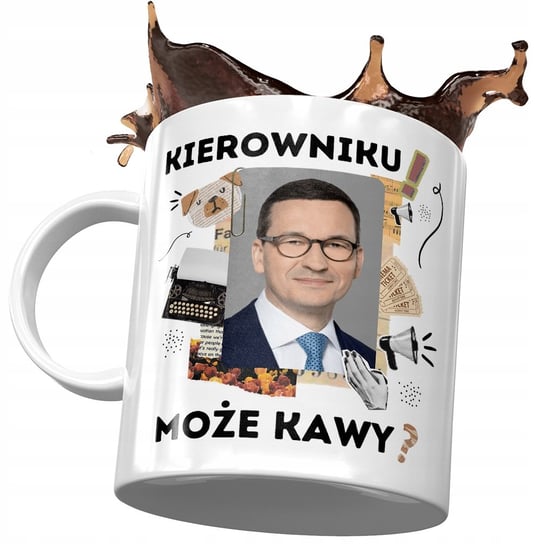 Kubek Mateusz Morawiecki Premier Politycy Prezent z Nadrukiem ze Zdjęciem PoliDraw