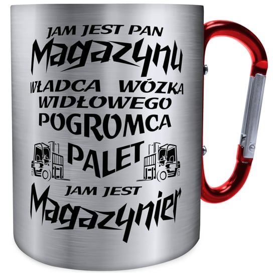 Kubek metalowy dla magazyniera Wondergift srebrny Wondergift