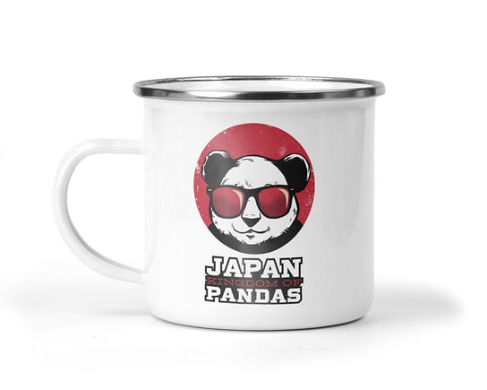Kubek metalowy z nadrukiem Japonia Panda Kreatywny Warsztat