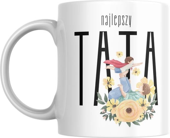 Kubek na dzień taty NAJLEPSZY TATA kubek z nadrukiem na prezent + lista Torby Pro