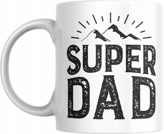 Kubek na dzień taty SUPER DAD kubek z nadrukiem na prezent + lista Torby Pro