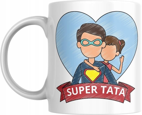 Kubek na dzień taty SUPER TATA kubek z nadrukiem na prezent + lista Torby Pro