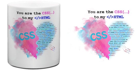 Kubek na prezent dla Informatyka. CSS to my HTML Inna marka