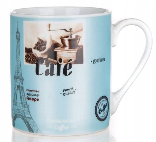 KUBEK NA prezent KAWĘ espresso herbatę LATTE 2szt 250 ml PARIS niebieski Banquet