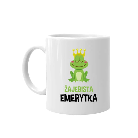 Kubek na prezent Żajebista emerytka Koszulkowy