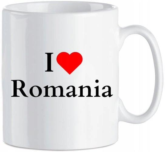 Kubek nadruk I Love Romania Kocham Rumunię 330 ml Inna marka