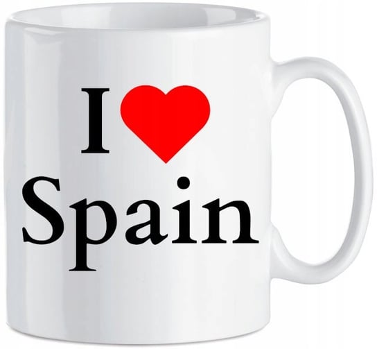 Kubek nadruk I Love Spain Hiszpania 330 ml Inna marka