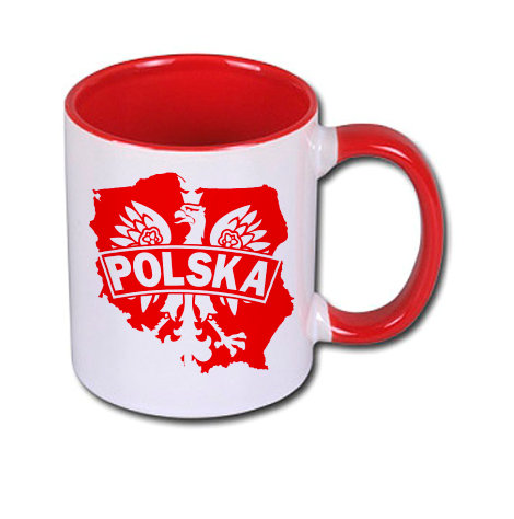 Kubek Patriotyczny Mapa Polska Orzeł Czerwony Mrapol