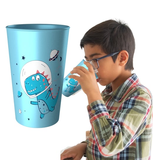 Kubek Plastikowy Kosmo Dinozaur 250 Ml Kubki Do Picia Dla Dzieci Branq Inna marka